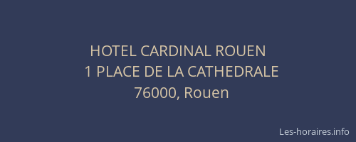 HOTEL CARDINAL ROUEN