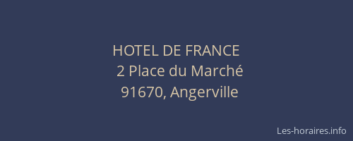 HOTEL DE FRANCE