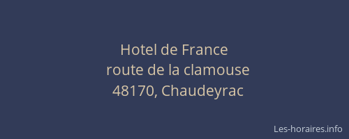Hotel de France