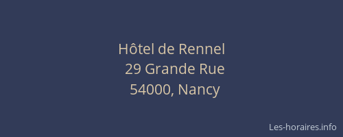 Hôtel de Rennel