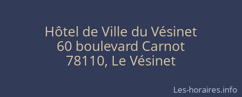 Hôtel de Ville du Vésinet