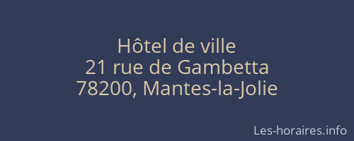 Hôtel de ville