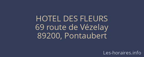 HOTEL DES FLEURS