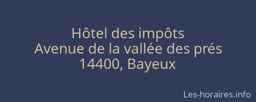 Hôtel des impôts