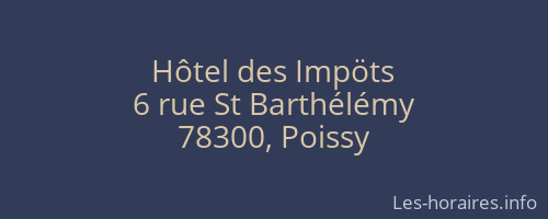 Hôtel des Impöts