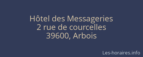 Hôtel des Messageries