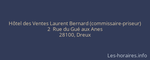Hôtel des Ventes Laurent Bernard (commissaire-priseur)