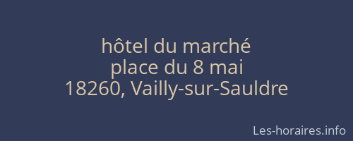 hôtel du marché