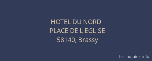 HOTEL DU NORD