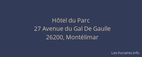Hôtel du Parc