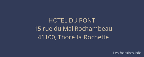 HOTEL DU PONT
