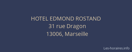 HOTEL EDMOND ROSTAND
