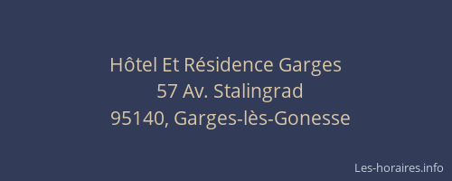 Hôtel Et Résidence Garges