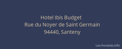 Hotel Ibis Budget