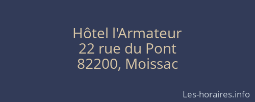 Hôtel l'Armateur