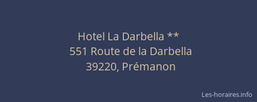 Hotel La Darbella **