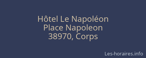 Hôtel Le Napoléon