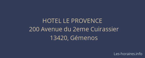 HOTEL LE PROVENCE