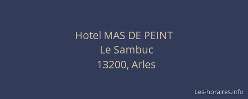 Hotel MAS DE PEINT