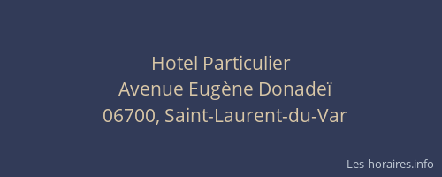 Hotel Particulier