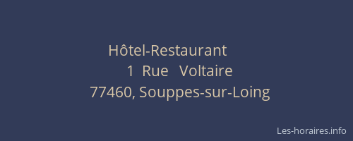Hôtel-Restaurant     