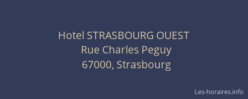 Hotel STRASBOURG OUEST