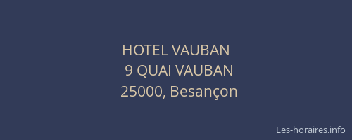 HOTEL VAUBAN