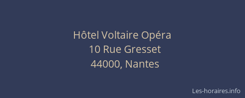 Hôtel Voltaire Opéra