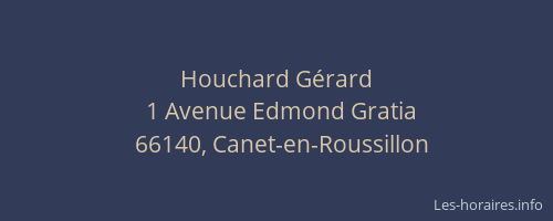 Houchard G&eacute;rard