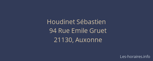 Houdinet S&eacute;bastien