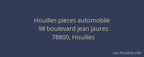 Houilles pieces automobile