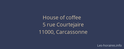House of coffee