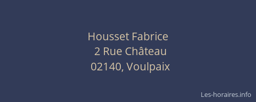 Housset Fabrice