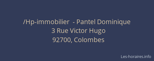 /Hp-immobilier  - Pantel Dominique