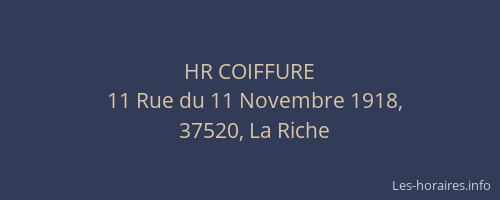 HR COIFFURE