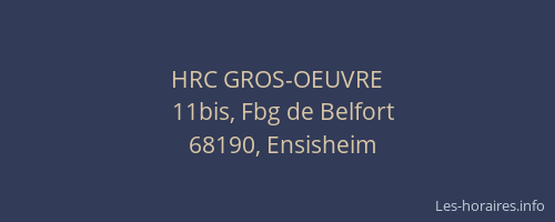 HRC GROS-OEUVRE