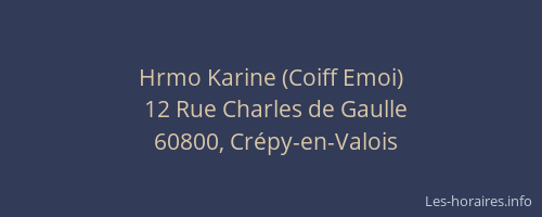 Hrmo Karine (Coiff Emoi)