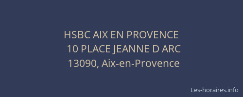 HSBC AIX EN PROVENCE