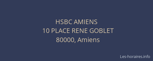 HSBC AMIENS