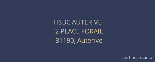 HSBC AUTERIVE
