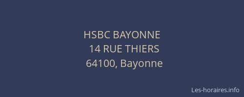 HSBC BAYONNE