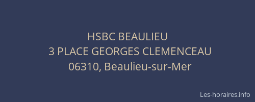 HSBC BEAULIEU