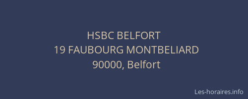 HSBC BELFORT