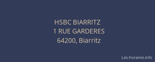 HSBC BIARRITZ