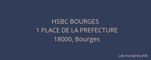 HSBC BOURGES