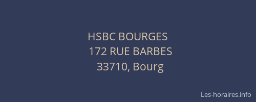 HSBC BOURGES