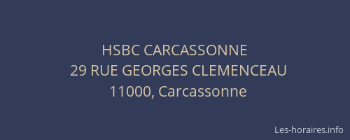 HSBC CARCASSONNE