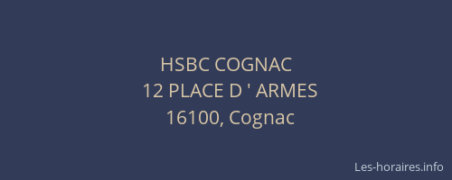 HSBC COGNAC