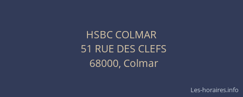 HSBC COLMAR