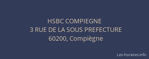 HSBC COMPIEGNE